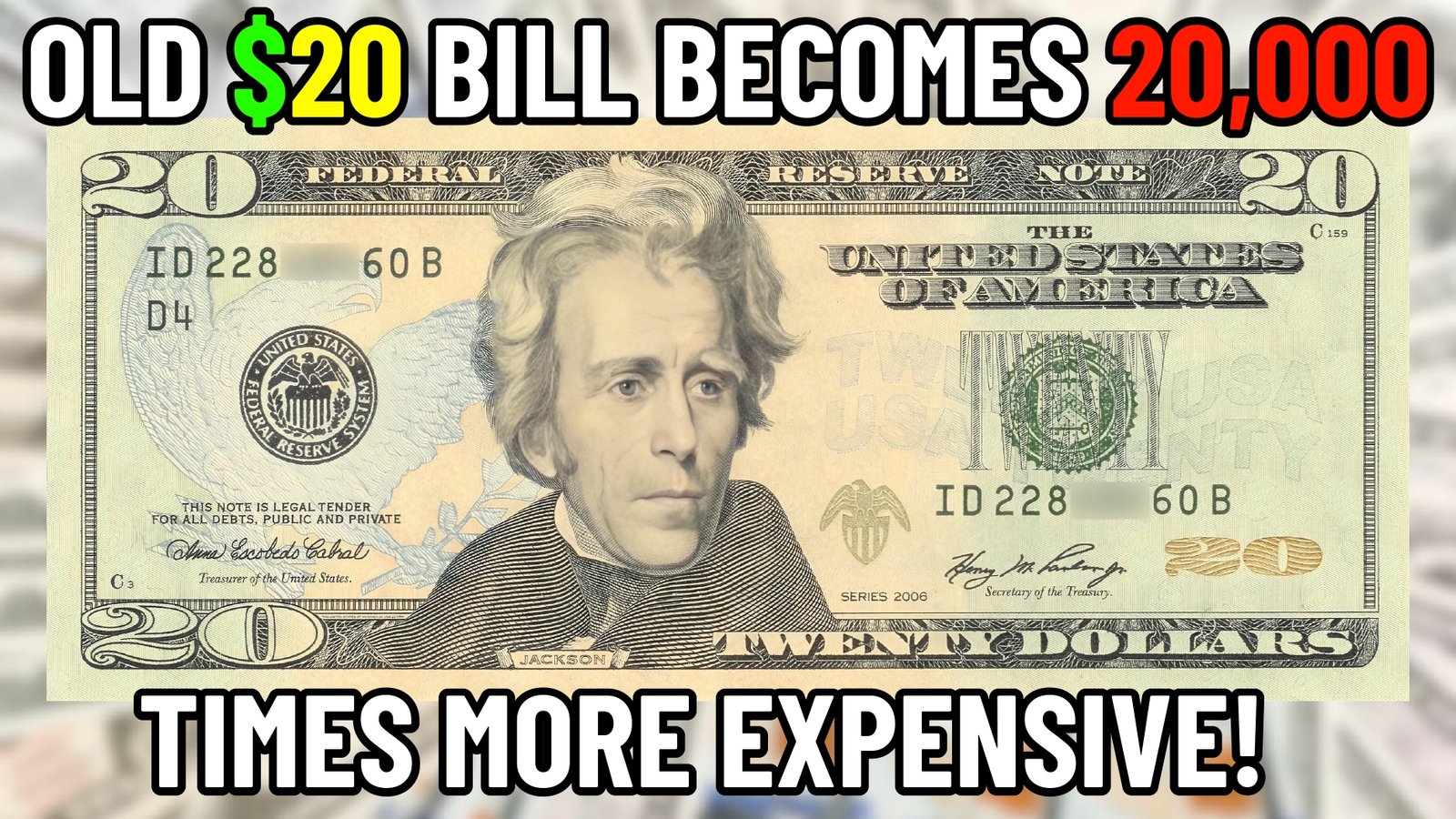 Old 20 Bill Becomes 20,000 Times More Expensive!