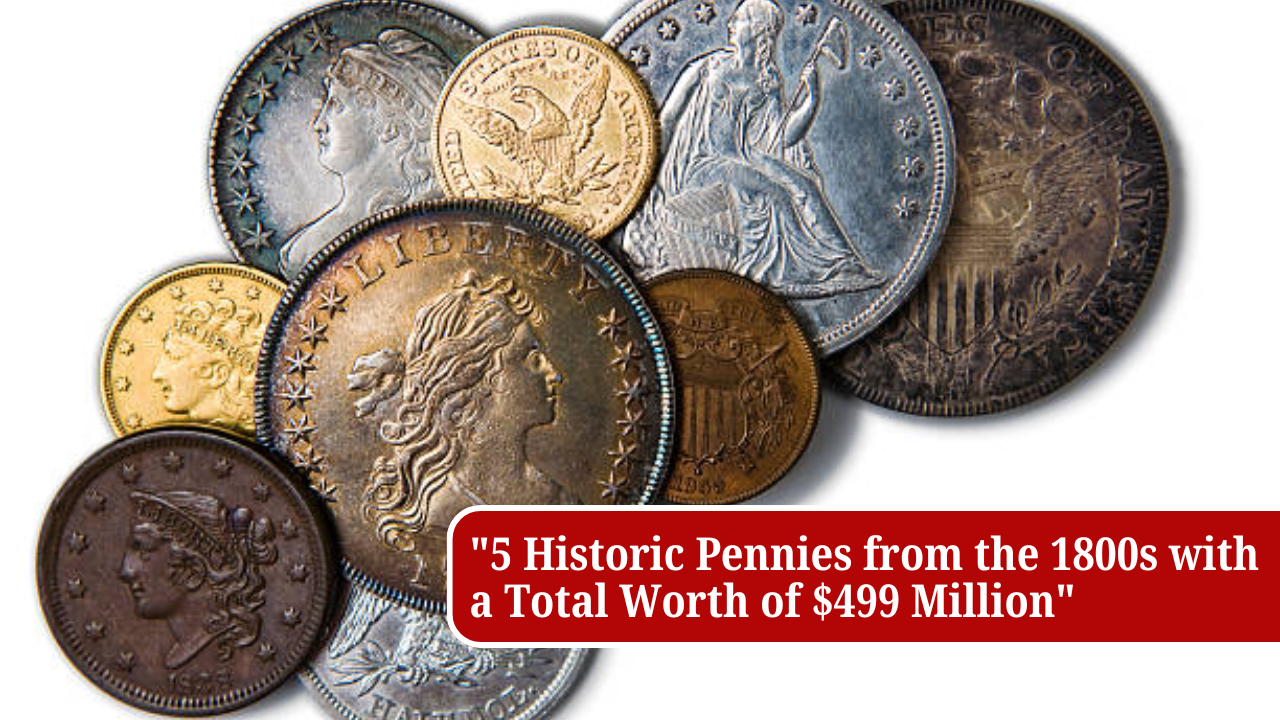 "5 Historic Pennies from the 1800s with a Total Worth of $499 Million"